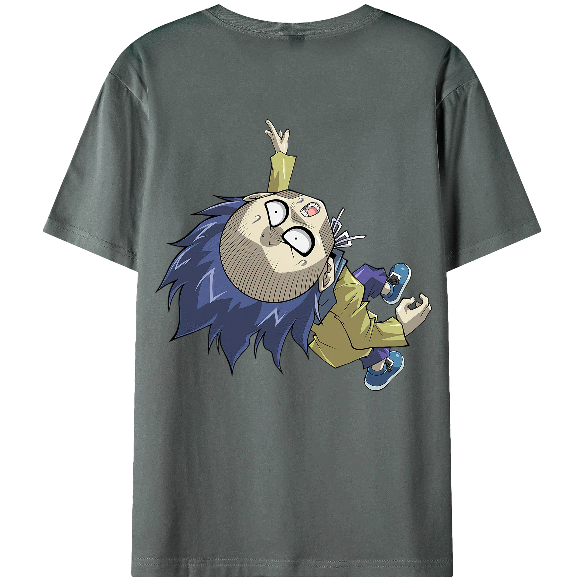 （画像用） 遊☆戯☆王 Yu-Gi-Oh! 綿100％ メンズ半袖Tシャツ（バックプリント） 通気性